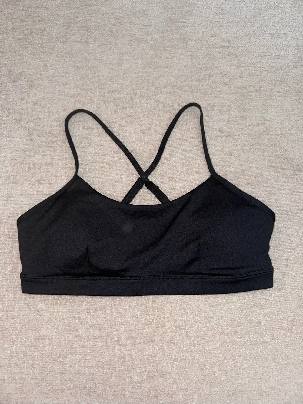 ALO Yoga Black Crossback Sports Bra